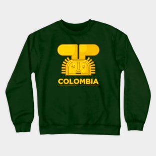 Ancient colombian indigenous gold representarion of an animal Crewneck Sweatshirt